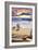 Redondo Beach, California - Sunset Beach Scene-Lantern Press-Framed Art Print