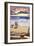 Redondo Beach, California - Sunset Beach Scene-Lantern Press-Framed Art Print