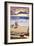 Redondo Beach, California - Sunset Beach Scene-Lantern Press-Framed Art Print