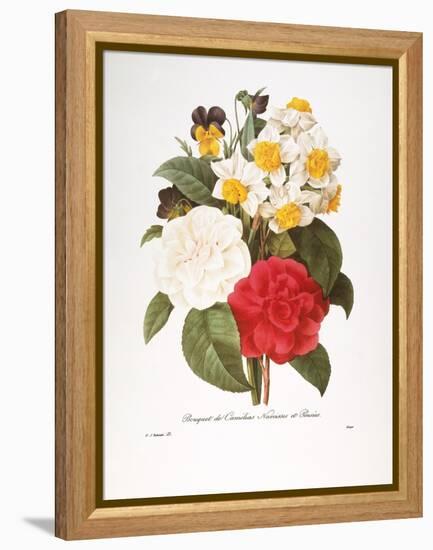 Redoute: Bouquet, 1833-Pierre-Joseph Redouté-Framed Premier Image Canvas