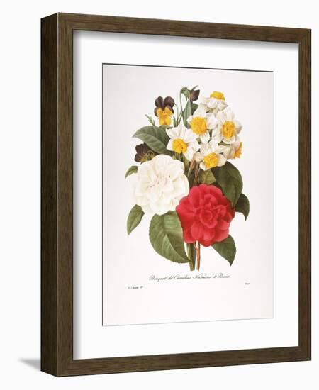 Redoute: Bouquet, 1833-Pierre-Joseph Redouté-Framed Premium Giclee Print