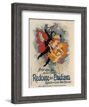 Redoute Des Etudiants-Jules Chéret-Framed Art Print
