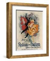Redoute Des Etudiants-Jules Chéret-Framed Art Print