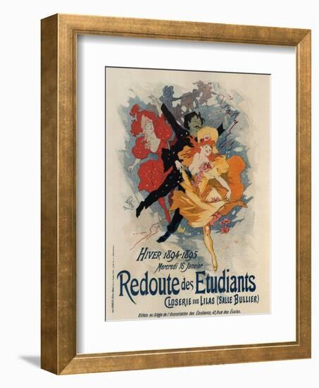 Redoute Des Etudiants-Jules Chéret-Framed Art Print