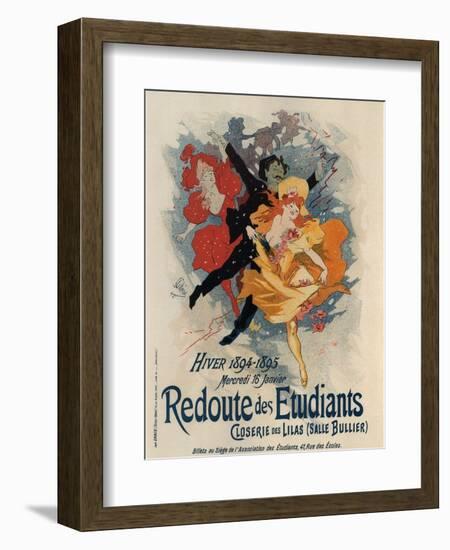 Redoute Des Etudiants-Jules Chéret-Framed Art Print