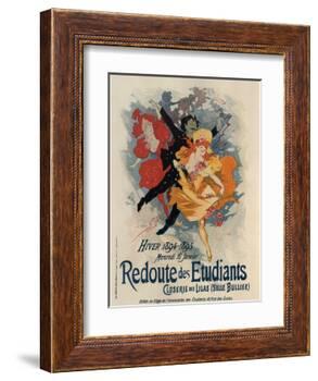 Redoute Des Etudiants-Jules Chéret-Framed Art Print