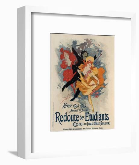 Redoute Des Etudiants-Jules Chéret-Framed Art Print