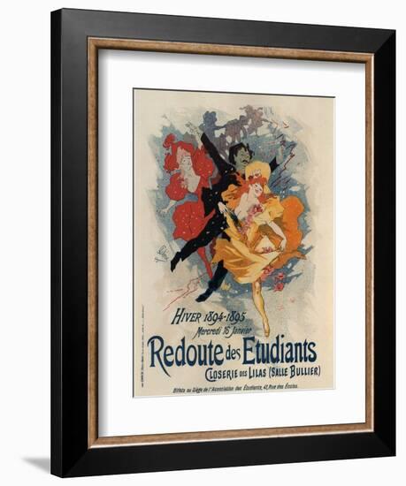 Redoute Des Etudiants-Jules Chéret-Framed Art Print