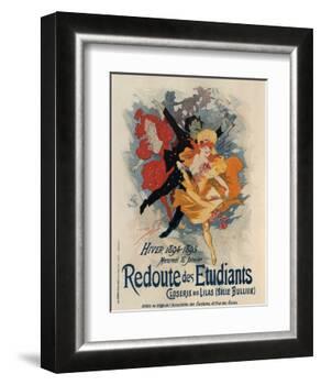 Redoute Des Etudiants-Jules Chéret-Framed Art Print