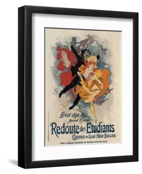 Redoute Des Etudiants-Jules Chéret-Framed Art Print