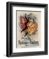 Redoute Des Etudiants-Jules Chéret-Framed Art Print