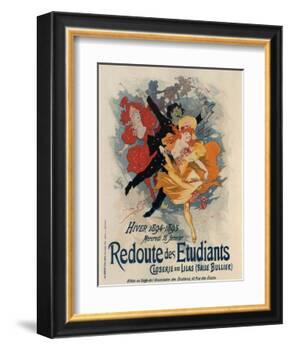 Redoute Des Etudiants-Jules Chéret-Framed Art Print