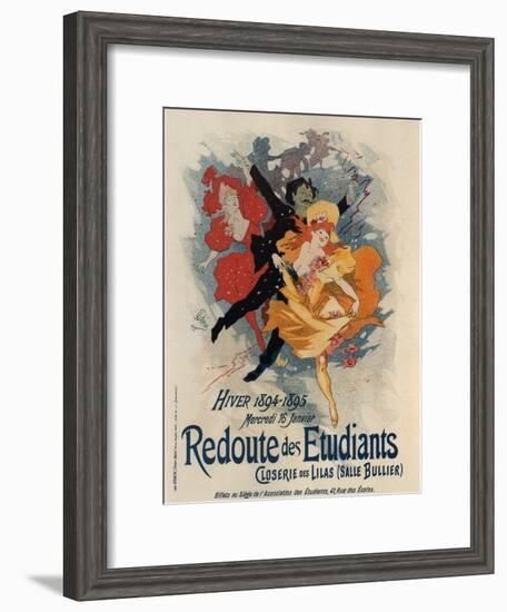 Redoute Des Etudiants-Jules Chéret-Framed Art Print