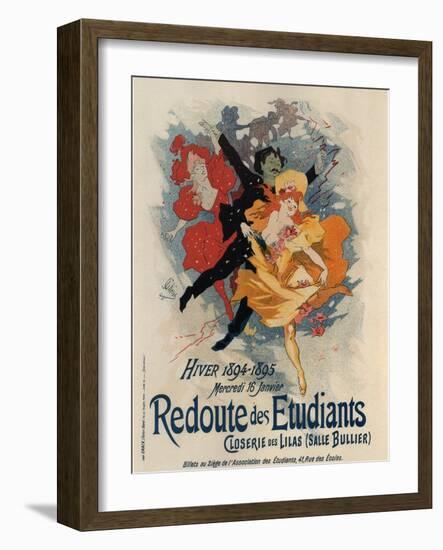 Redoute Des Etudiants-Jules Chéret-Framed Art Print