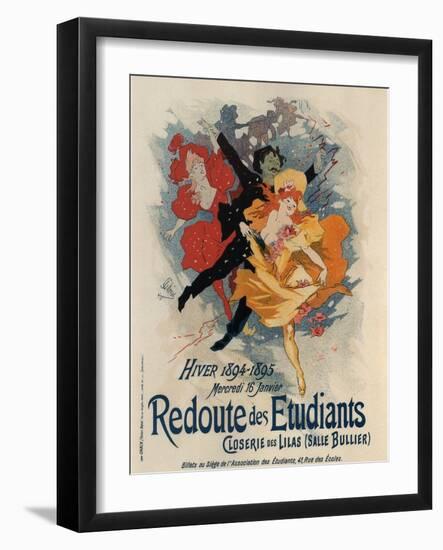 Redoute Des Etudiants-Jules Chéret-Framed Art Print