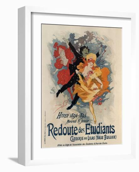 Redoute Des Etudiants-Jules Chéret-Framed Art Print