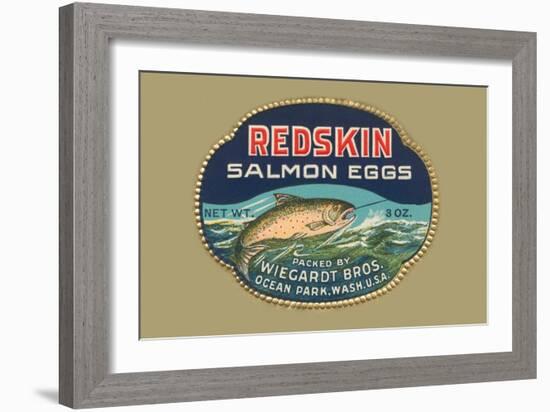 Redskin Salmon Eggs-null-Framed Art Print