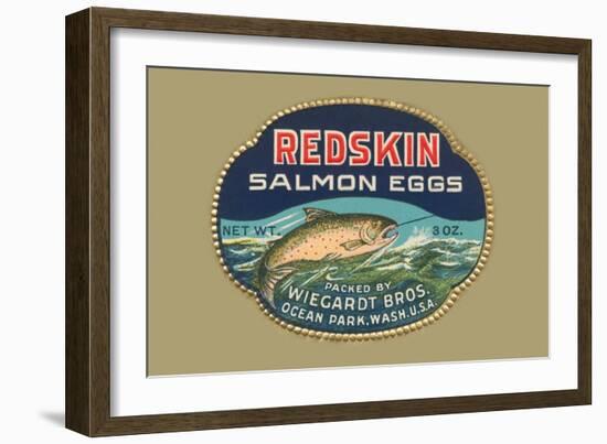 Redskin Salmon Eggs-null-Framed Art Print