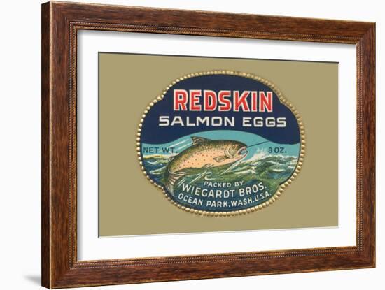 Redskin Salmon Eggs-null-Framed Art Print