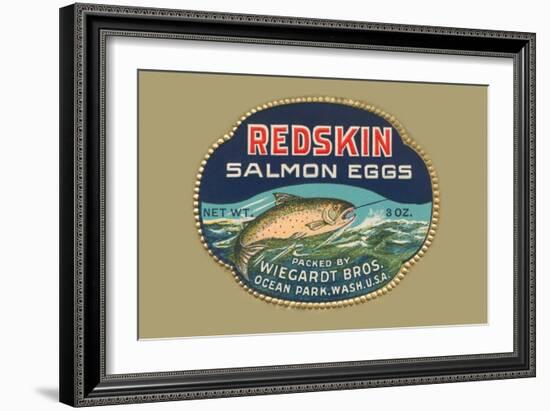 Redskin Salmon Eggs-null-Framed Art Print