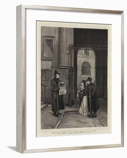 Reduced Three Per Cents, Bank of England-Philip Hermogenes Calderon-Framed Giclee Print