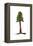 Redwood Tree - Icon-Lantern Press-Framed Stretched Canvas