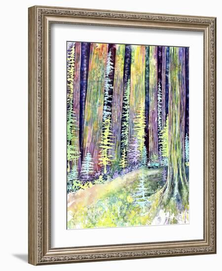 Redwoods Road Trip-Michelle Faber-Framed Giclee Print