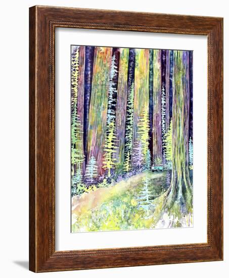 Redwoods Road Trip-Michelle Faber-Framed Giclee Print