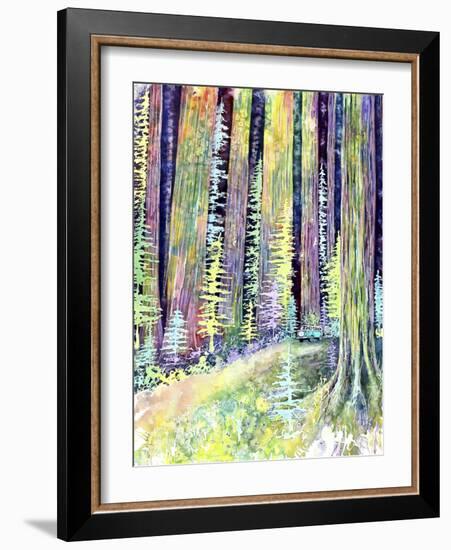 Redwoods Road Trip-Michelle Faber-Framed Giclee Print