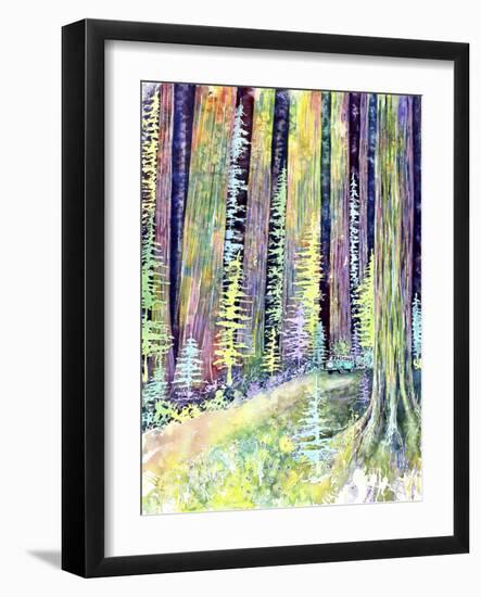 Redwoods Road Trip-Michelle Faber-Framed Giclee Print