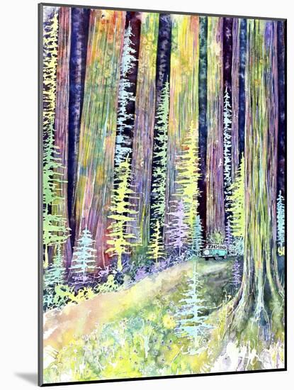 Redwoods Road Trip-Michelle Faber-Mounted Giclee Print