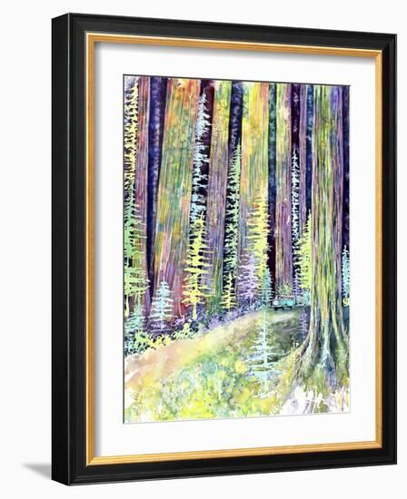 Redwoods Road Trip-Michelle Faber-Framed Giclee Print