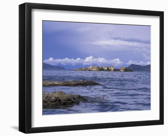 Reed Homes, Uros Floating Islands, Lake Titicaca, Peru-Cindy Miller Hopkins-Framed Photographic Print