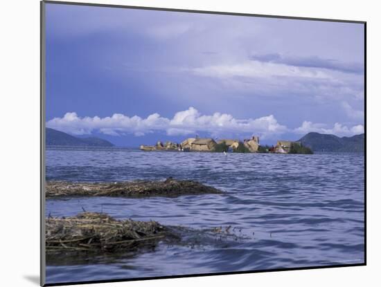 Reed Homes, Uros Floating Islands, Lake Titicaca, Peru-Cindy Miller Hopkins-Mounted Photographic Print