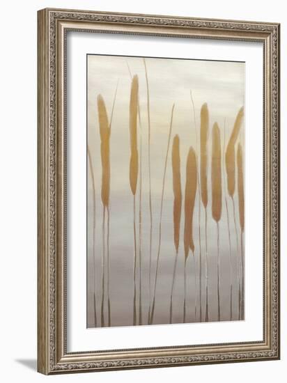 Reeds and Leaves I-Jennifer Goldberger-Framed Art Print