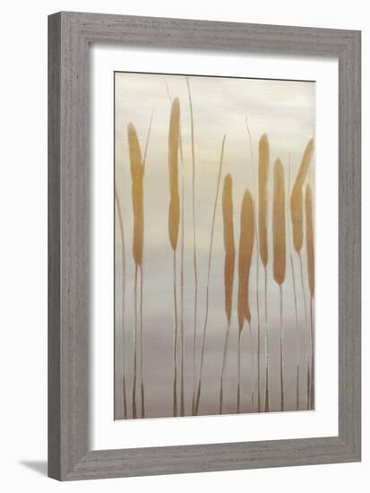 Reeds and Leaves I-Jennifer Goldberger-Framed Art Print