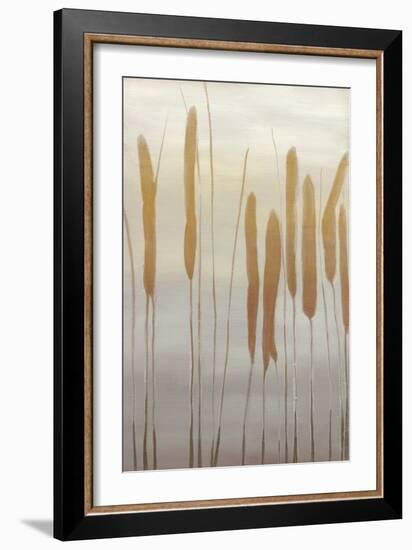 Reeds and Leaves I-Jennifer Goldberger-Framed Art Print