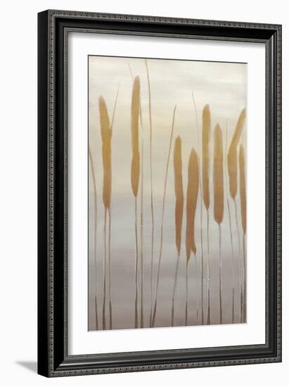 Reeds and Leaves I-Jennifer Goldberger-Framed Art Print