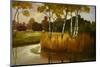 Reeds Birchs and Water II-Graham Reynolds-Mounted Art Print