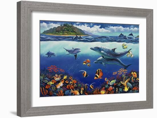 Reef Serenade-John Zaccheo-Framed Giclee Print