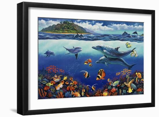 Reef Serenade-John Zaccheo-Framed Giclee Print