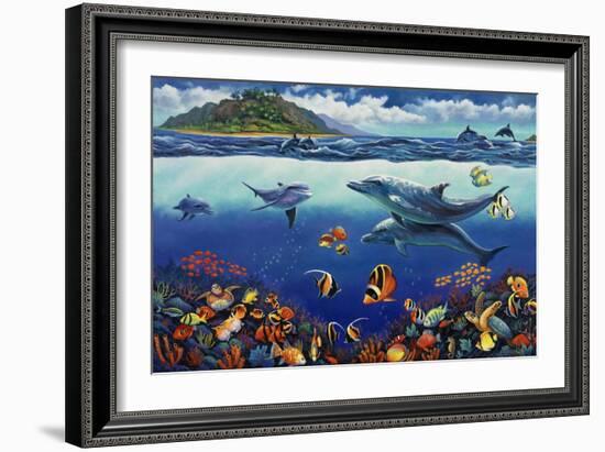 Reef Serenade-John Zaccheo-Framed Giclee Print