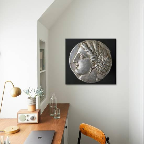 Reek Tristater Struck In Carthage In 260 Depicting Persephone Recto Greek Coins Giclee Print By Art Com