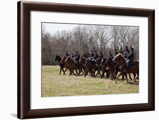 Reenactment Of Civil War Siege Of April 1862, Bridgeport, Alabama-Carol Highsmith-Framed Art Print