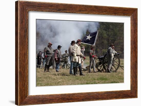 Reenactment Of Civil War Siege-Carol Highsmith-Framed Art Print