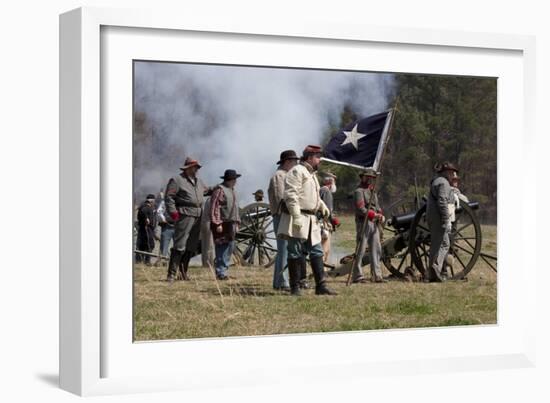 Reenactment Of Civil War Siege-Carol Highsmith-Framed Art Print