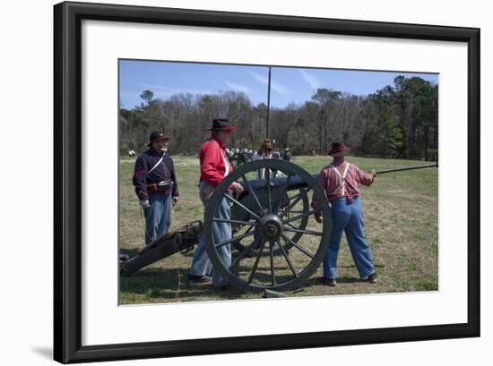 Reenactment Of Civil War Siege-Carol Highsmith-Framed Art Print