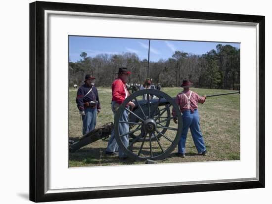 Reenactment Of Civil War Siege-Carol Highsmith-Framed Art Print