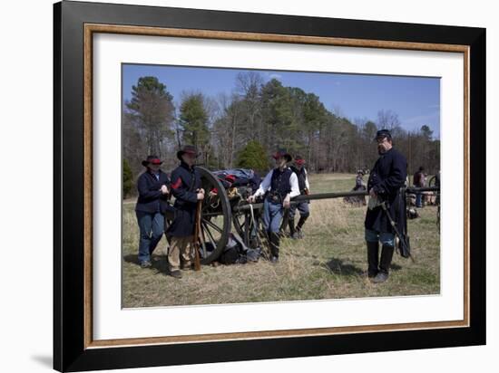 Reenactment Of Civil War Siege-Carol Highsmith-Framed Art Print