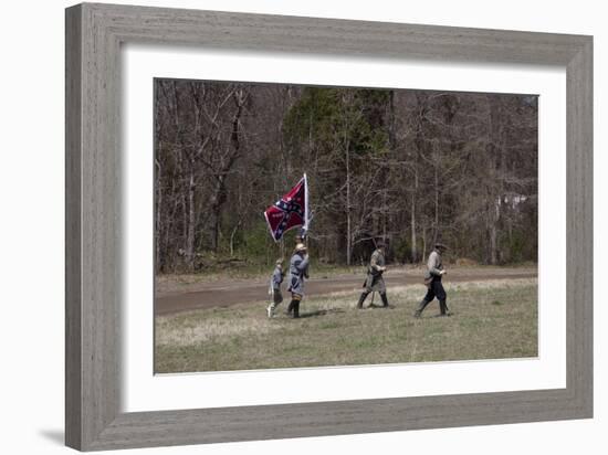 Reenactment Of Civil War Siege-Carol Highsmith-Framed Art Print